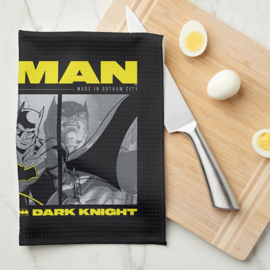 Batman Comic Tri-Panel Graphic Theedoek (Quarter Fold)