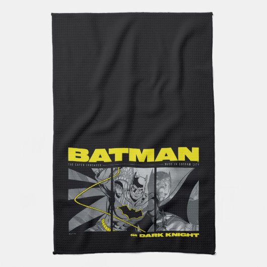 Batman Comic Tri-Panel Graphic Theedoek (Verticaal)