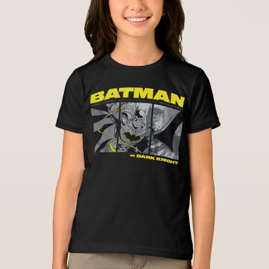 Batman Comic Tri-Panel Graphic Tri-Blend Shirt (Voorkant)