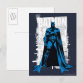 Batman Comic -  volledig Uitzicht Briefkaart (Voorkant / Achterkant)