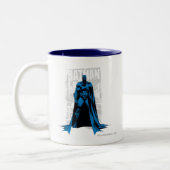 Batman Comic -  volledig Uitzicht Tweekleurige Koffiemok (Links)