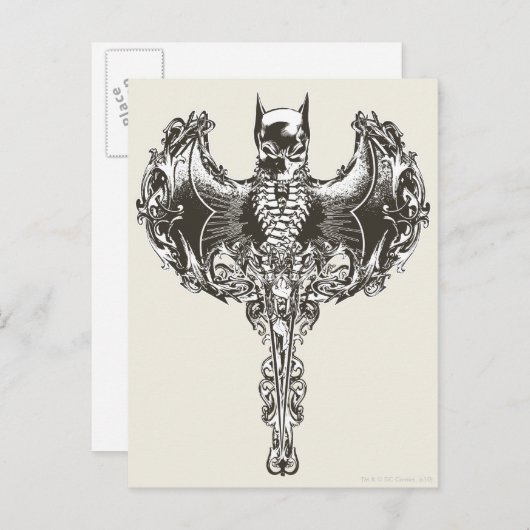 Batman Cowl en Skull Crest Briefkaart (Voorkant / Achterkant)