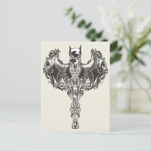 Batman Cowl en Skull Crest Briefkaart (Staand voorkant)