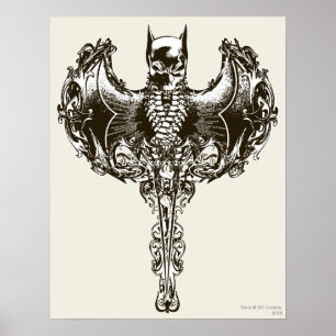 Batman Cowl en Skull Crest Poster