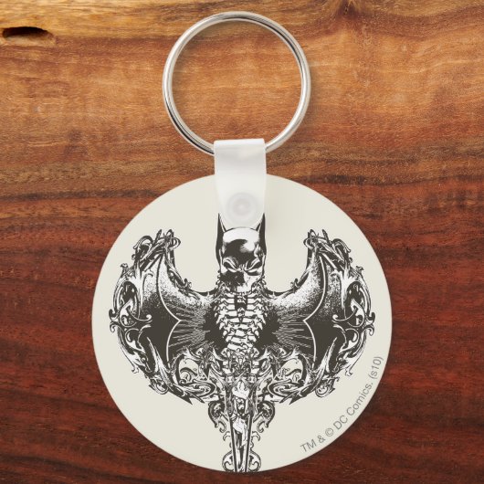 Batman Cowl en Skull Crest Sleutelhanger (Voorkant)