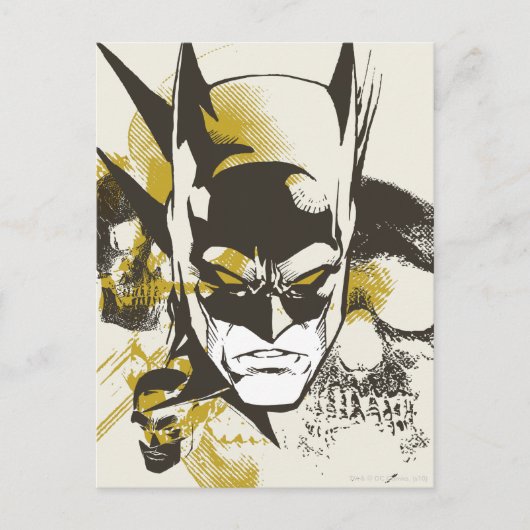 Batman Cowl en Skulls Briefkaart (Voorkant)