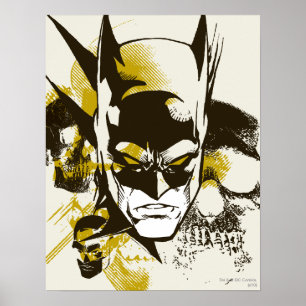 Batman Cowl en Skulls Poster