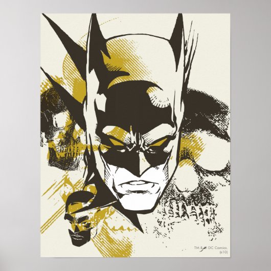 Batman Cowl en Skulls Poster (Voorkant)