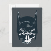 Batman Cowl/Skull-pictogram Briefkaart (Voorkant / Achterkant)