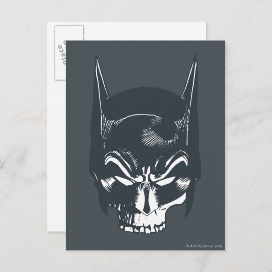 Batman Cowl/Skull-pictogram Briefkaart (Voorkant / Achterkant)