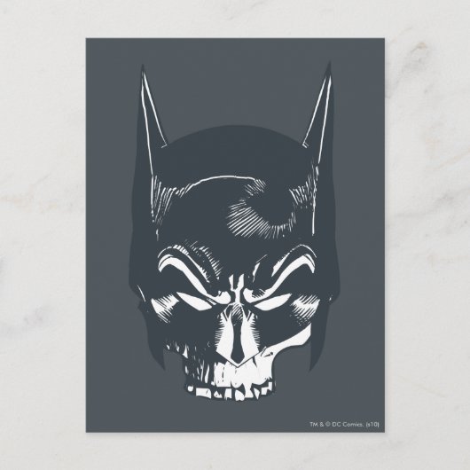 Batman Cowl/Skull-pictogram Briefkaart (Voorkant)