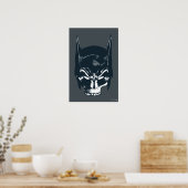 Batman Cowl/Skull-pictogram Poster (Keuken)