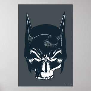 Batman Cowl/Skull-pictogram Poster