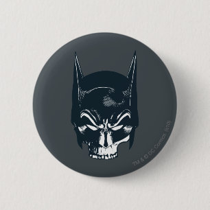 Batman Cowl/Skull-pictogram Ronde Button 5,7 Cm