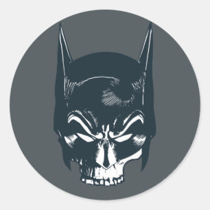 Batman Cowl/Skull-pictogram Ronde Sticker