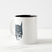 Batman Cowl/Skull-pictogram Tweekleurige Koffiemok (Voorkant links)