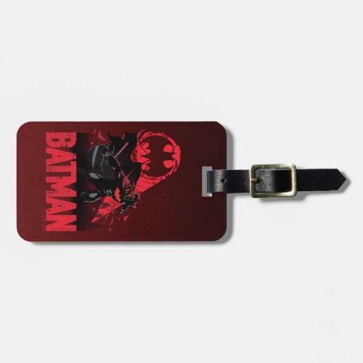 Batman Crimson Bat Signal Bagagelabel (Voorkant horizontaal)