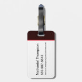 Batman Crimson Bat Signal Bagagelabel (Achterkant verticaal)