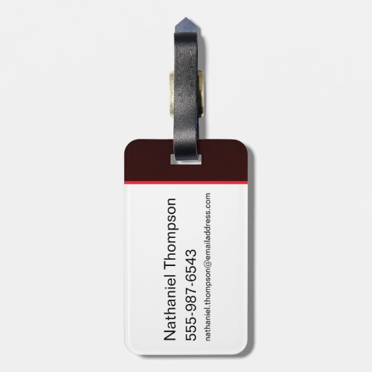 Batman Crimson Bat Signal Bagagelabel (Achterkant verticaal)