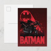 Batman Crimson Bat Signal Briefkaart (Voorkant / Achterkant)