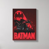 Batman Crimson Bat Signal Canvas Afdruk (Voorkant)