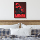 Batman Crimson Bat Signal Canvas Afdruk (Insitu (Slaapkamer))