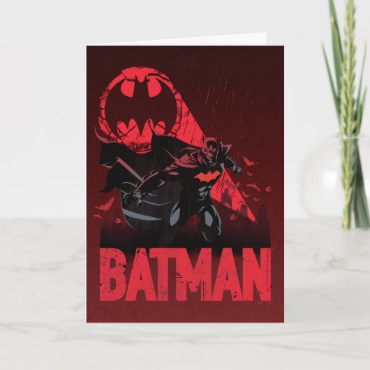 Batman Crimson Bat Signal Kaart (Voorkant)