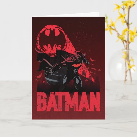 Batman Crimson Bat Signal Kaart (Gele Bloem)
