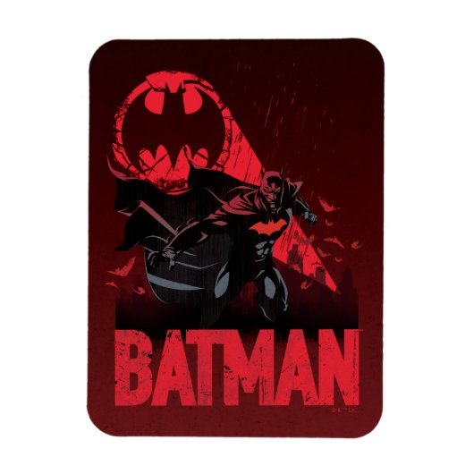Batman Crimson Bat Signal Magneet (Verticaal)
