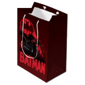Batman Crimson Bat Signal Medium Cadeauzakje (Voorkant Gekanteld)