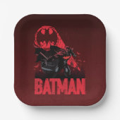 Batman Crimson Bat Signal Papieren Bordje (Voorkant)