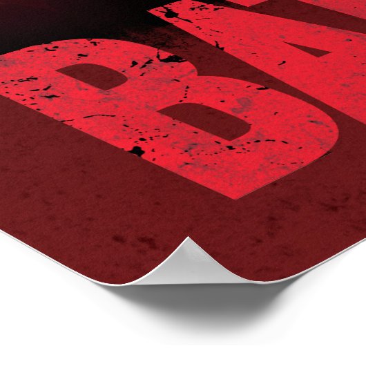 Batman Crimson Bat Signal Poster (Hoek)