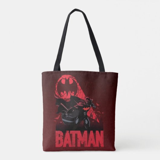Batman Crimson Bat Signal Tote Bag (Achterkant)