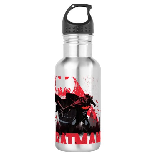 Batman Crimson Bat Signal Waterfles (Voorkant)