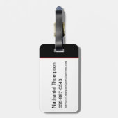 Batman Crimson Batarang Bagagelabel (Achterkant verticaal)