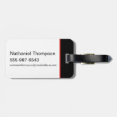 Batman Crimson Batarang Bagagelabel (Achterkant horizontaal)