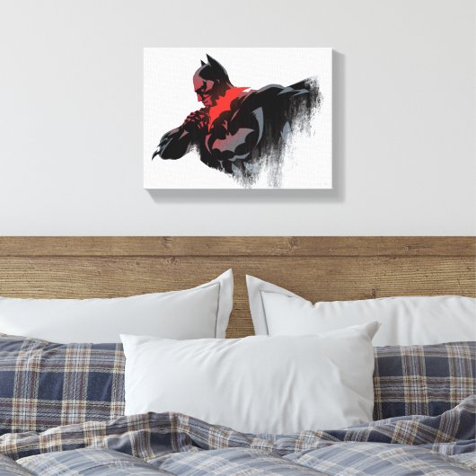 Batman Crimson Batarang Canvas Afdruk (Insitu (Slaapkamer))