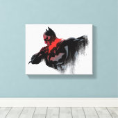 Batman Crimson Batarang Canvas Afdruk (Insitu (Houten vloer))