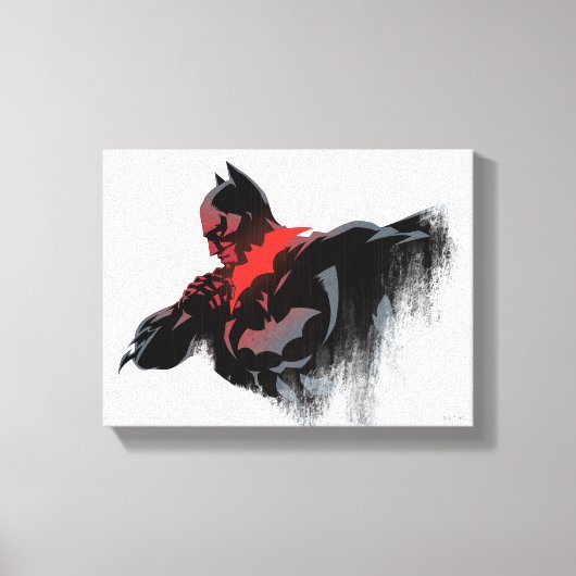 Batman Crimson Batarang Canvas Afdruk (Voorkant)