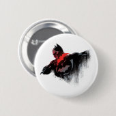 Batman Crimson Batarang Ronde Button 5,7 Cm (Voorkant /achterkant)
