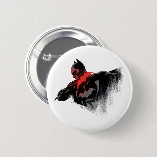 Batman Crimson Batarang Ronde Button 5,7 Cm (Voorkant /achterkant)