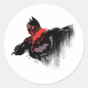 Batman Crimson Batarang Ronde Sticker