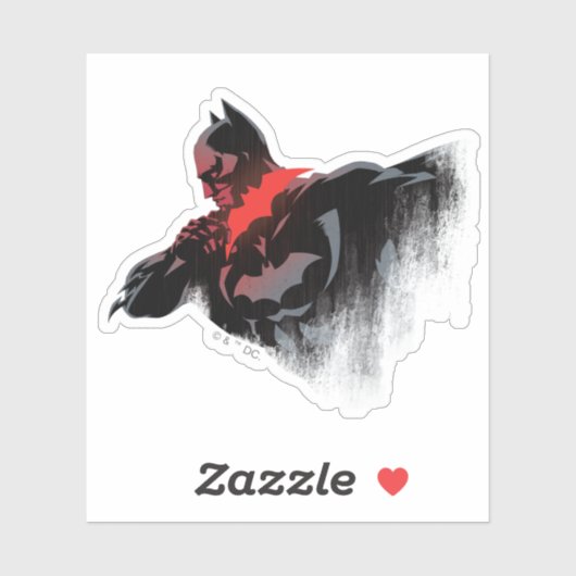 Batman Crimson Batarang Sticker (Vel)