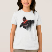 Batman Crimson Batarang Tri-Blend Shirt (Voorkant)