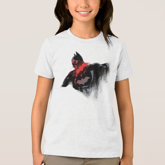 Batman Crimson Batarang Tri-Blend Shirt (Voorkant)