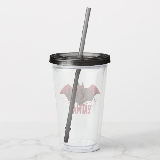 Batman Crimson Gotham Icon Acryl Drinkbeker (Achterkant)