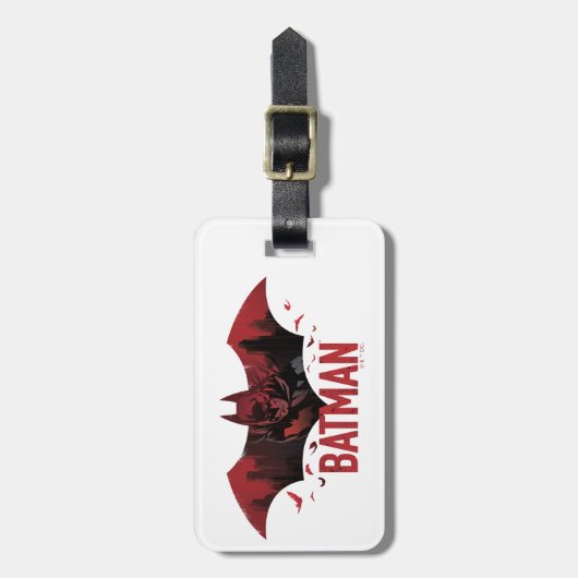 Batman Crimson Gotham Icon Bagagelabel (Voorkant verticaal)
