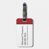 Batman Crimson Gotham Icon Bagagelabel (Achterkant verticaal)