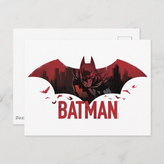 Batman Crimson Gotham Icon Briefkaart (Voorkant / Achterkant)