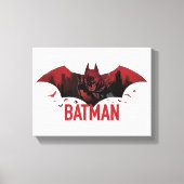 Batman Crimson Gotham Icon Canvas Afdruk (Voorkant)